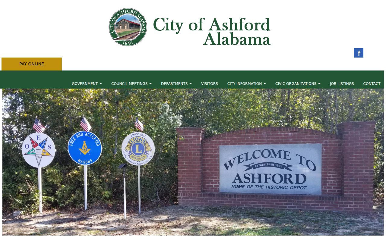 Houston County court dates and official Ashford municipal context