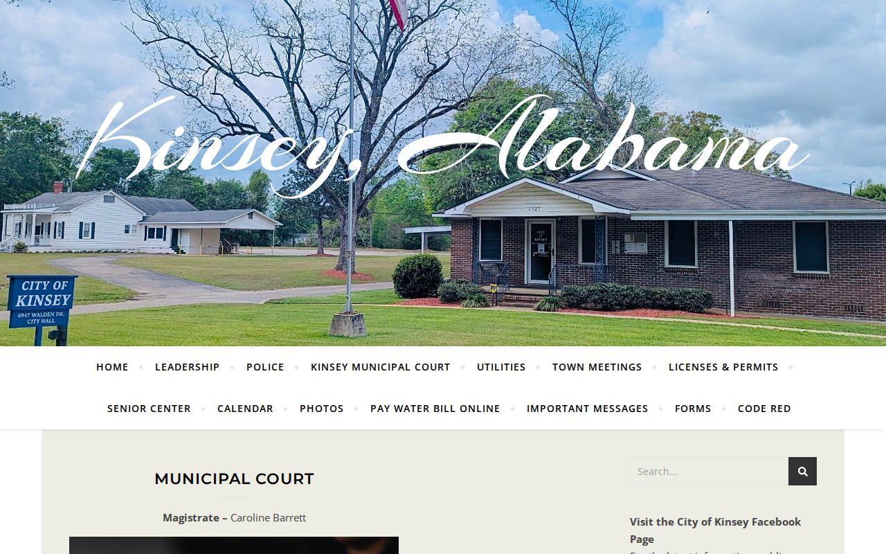 Kinsey court payment links for Houston County traffic tickets